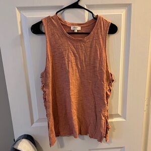 Z Supply Lace-Up Side Tank in Rust